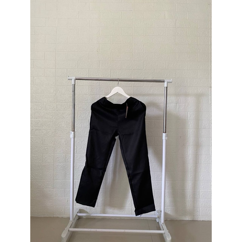 celana bahan wanita casual / celana panjang wanita / celana bahan linen rami import