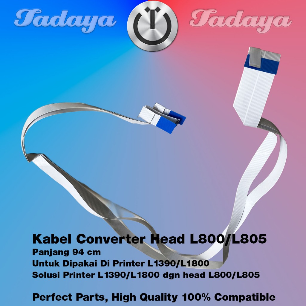 Kabel Head Converter dari L1800 / 1390 ke Head L800 / 805 Flexibel / Flexible Cable Printhead Fleksi