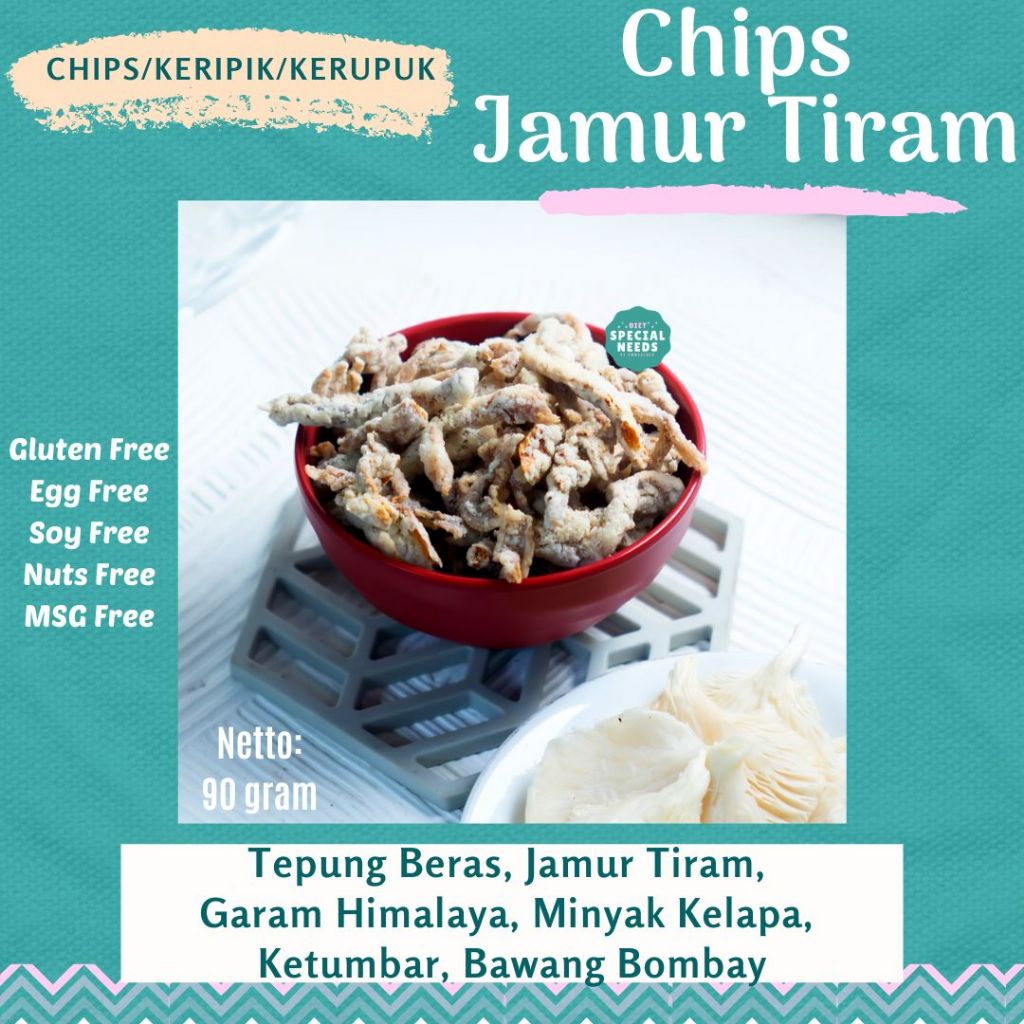

Keripik Jamur Tiram Non MSG - Diet Special Needs
