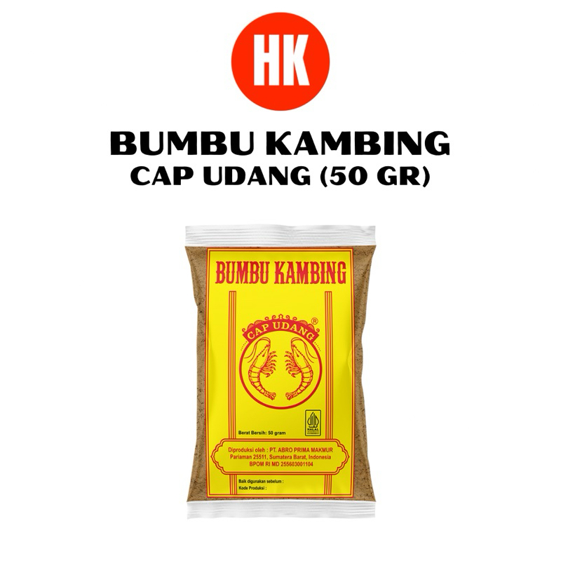 

BUMBU KAMBING "CAP UDANG" 50 GR GRAM - ORIGINAL / AWAS BARANG TIRUAN [HK MEDAN]