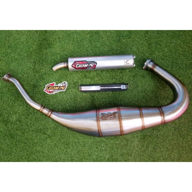 Knalpot Creampie Jogja Ninja R RR SS Cobra Stainless Steel  Creampie Asli