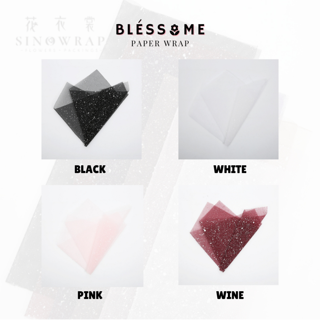 

(10 LEMBAR) Flower Wrapping Mesh Snow / Mesh Jaring Salju / Snow Tile Kertas Buket Bunga Florist Cellophane Pembungkus Kertas Hand Bouquet