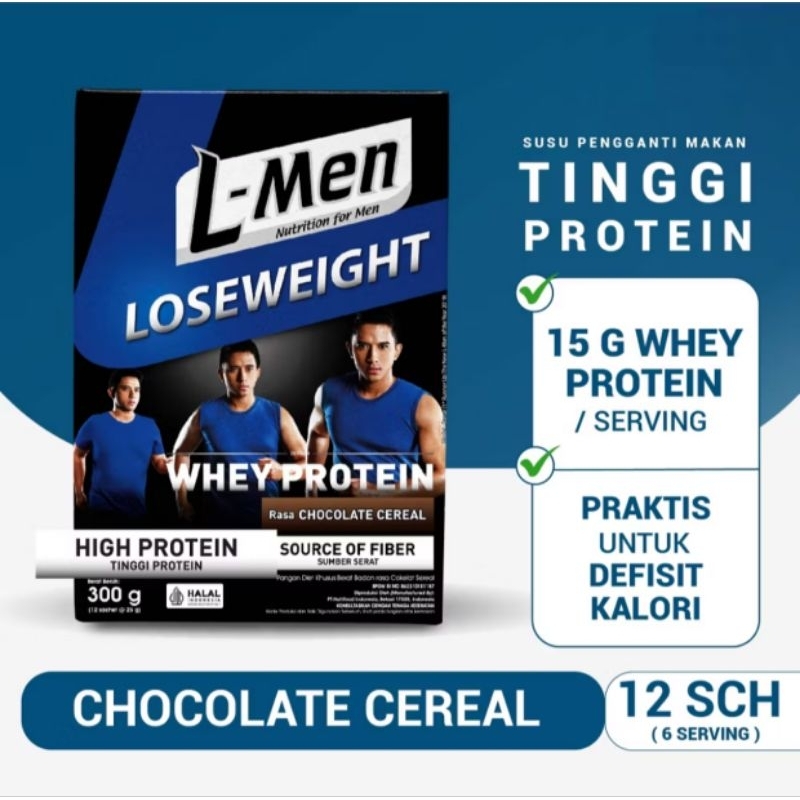 

L-Men Loseweight Chocolate Cereal 300gr 12 sachet