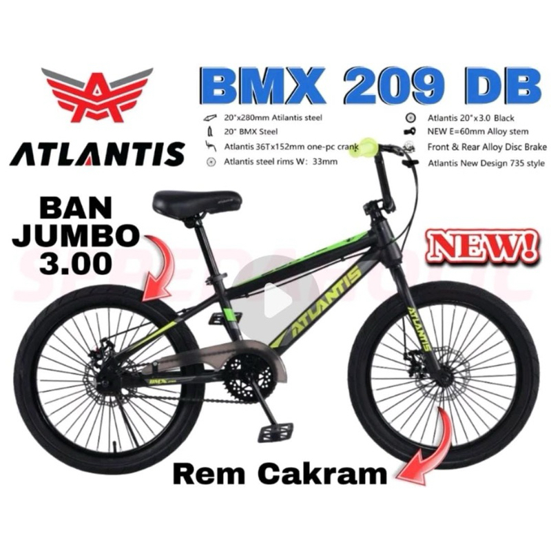 SEPEDA BMX ATLANTIS & AXXIL TORPEDO 20INC