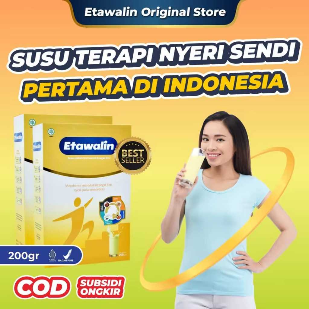 

Etawalin - Untuk Nyeri Sendi & Tulang Asam Urat dan Kolesterol Pegal Linu Reumatik 250gr Original