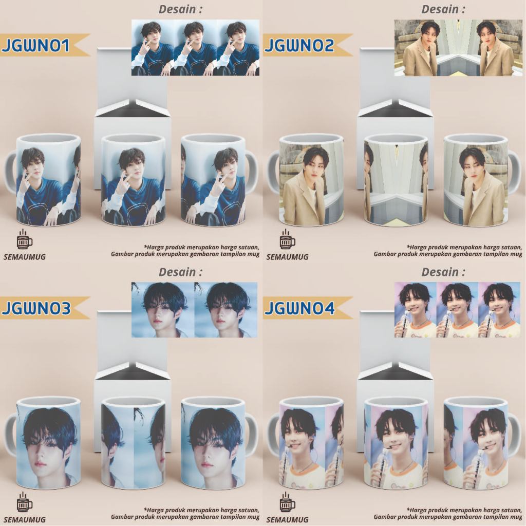 MUG JUNGWON ENHYPEN KADO HADIAH KPOP HAMPERS GELAS CANGKIR  PRINT CUSTOM SEMAUMUG