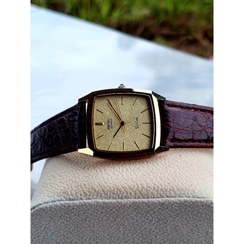 Seiko Dolce Tank Tungsten Carbide full original