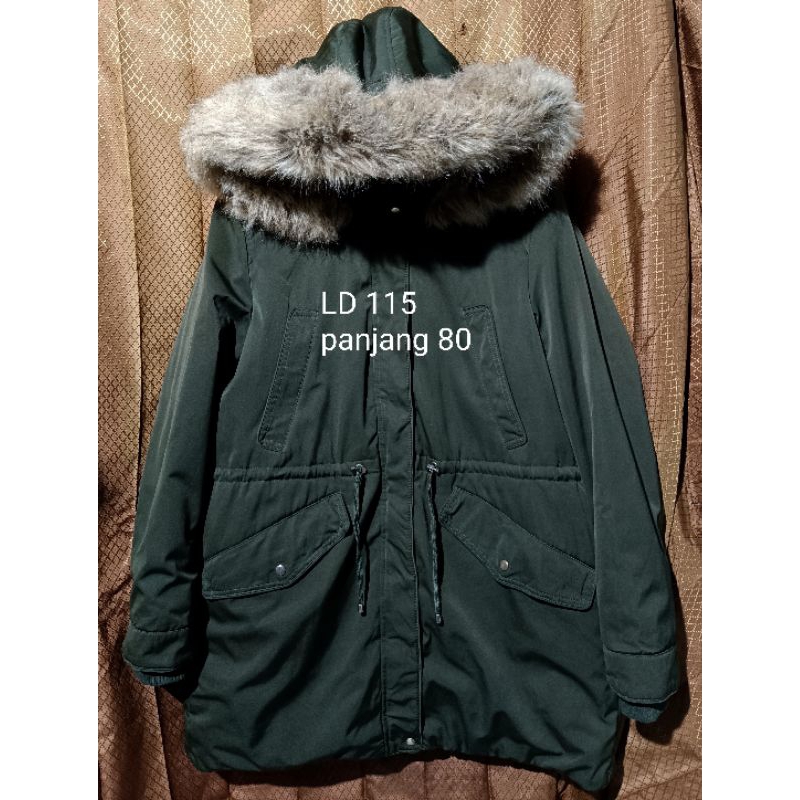 jaket winter zara army jaket gunung sherpa parka jaket mountain parka zara army jaket gelembung zara