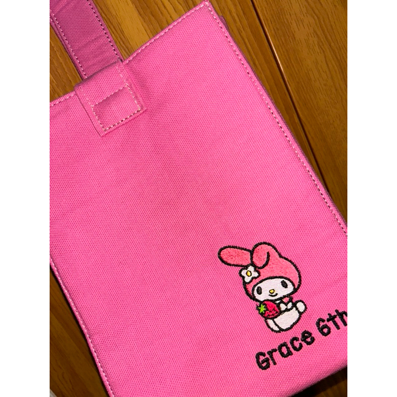 Tas Tenteng / Bag Tangan / Tas Bekal Makanan dan Minuman Gambar My Melody Warna Pink (Preloved)