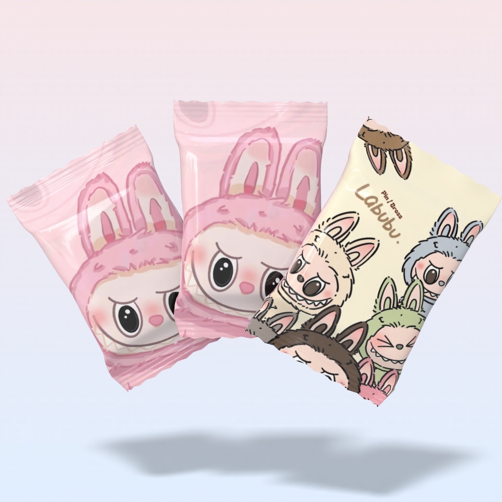Blind Bag Labubu Pin Tas Surprise Kado Pin Bag Charm Pin Topi Kejutan Hadiah Bros Toy Story Souvenir