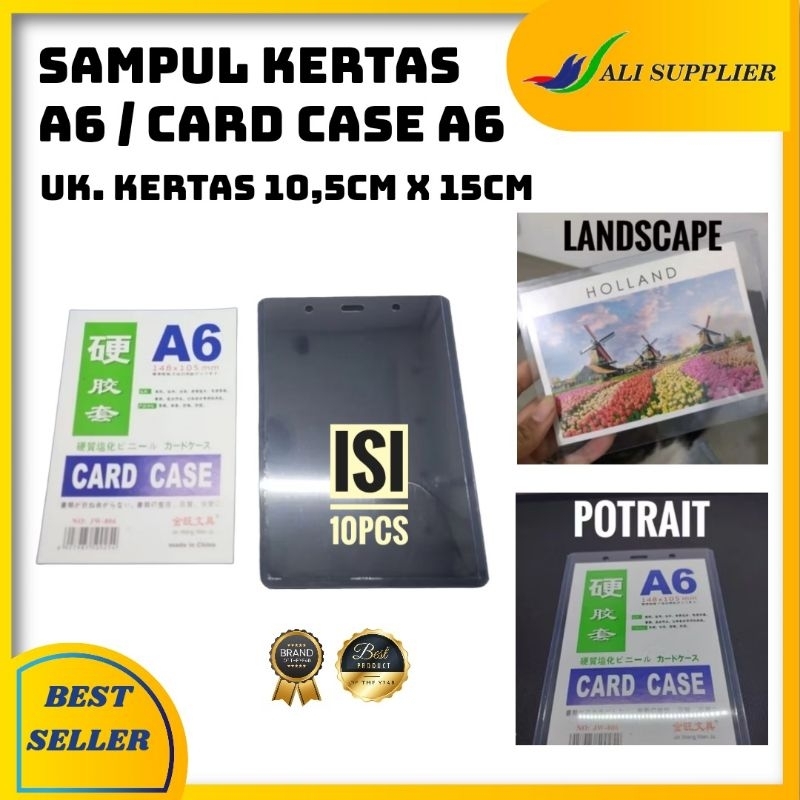 

CARDCASE A6 / CARD CASE A6 / SAMPUL KERTAS A6 / PLASTIK SAMPUL A6 / PELINDUNG KERTAS MURAH / CASING KERTAS / COVER DOKUMEN A5 / DOKUMEN COVER
