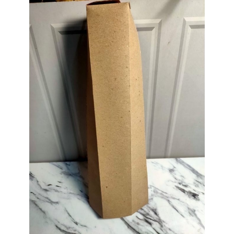 Dus Wadah Kentang Spiral Coklat Polos Berleminasi Isi 50 Pcs