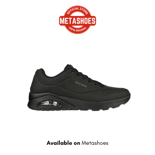 Sepatu Casual Uno Men's Sneaker - Black Original