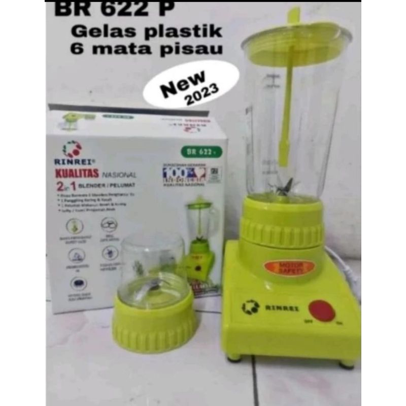 BLENDER PLASTIK 2 in 1 RINREI BR 622P ALAT JUS