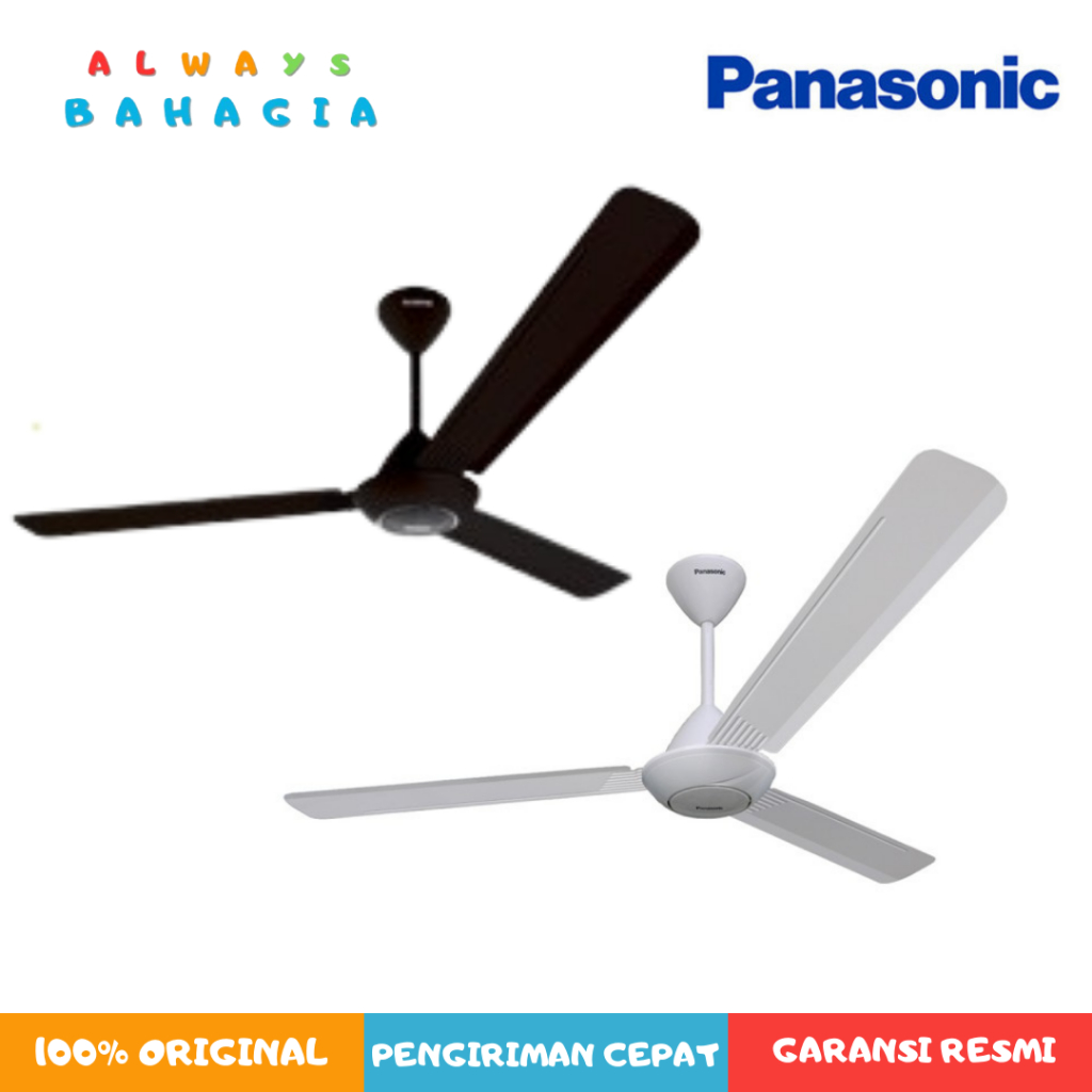 PANASONIC F-EY1511-W |  F-EY1511-K Kipas Angin Gantung Ceiling Fan 3 Baling