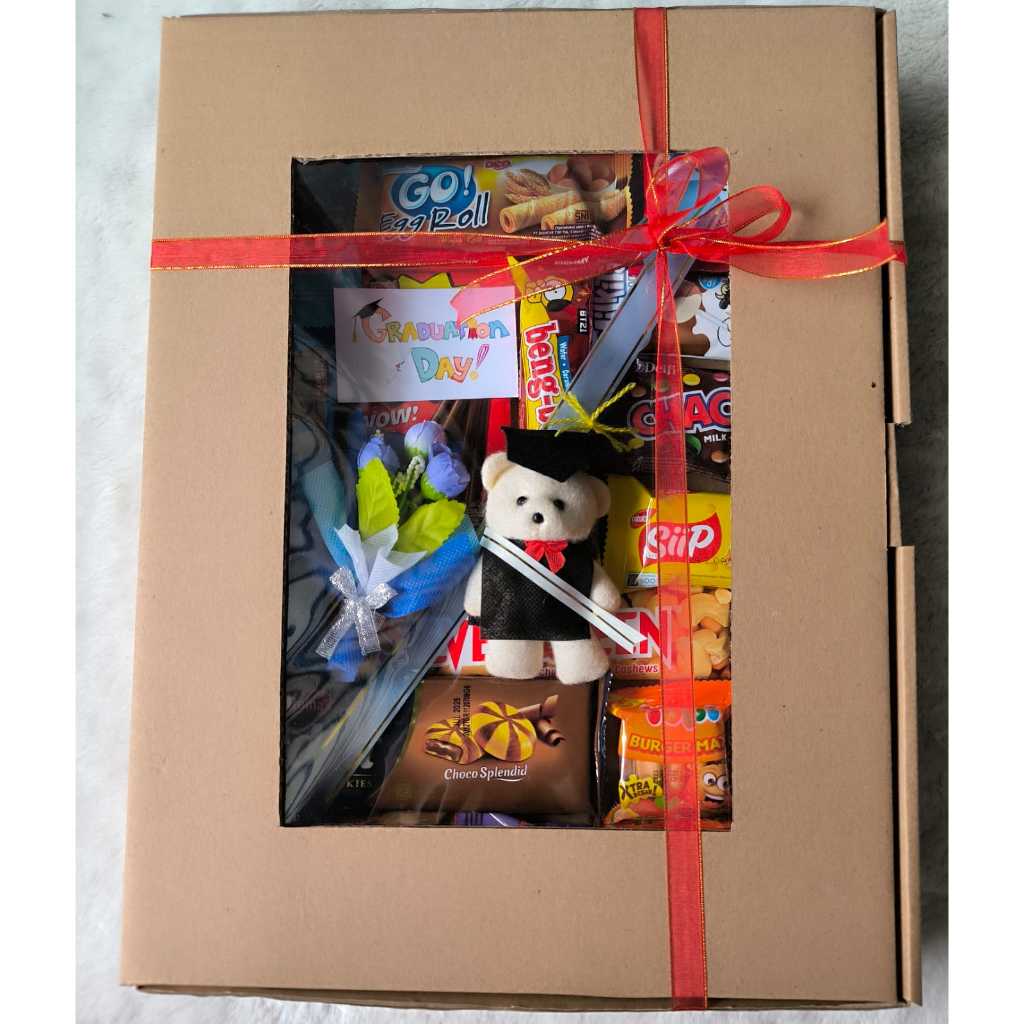 

Ssl09 Snack Bouquet Wisuda - Buket Wisuda Aneka Snack dan boneka teddybear