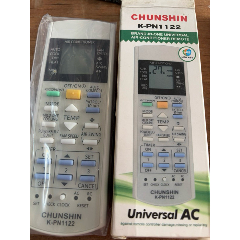 REMOTE AC CHUNSHIN PANASONIC K-PN1122 REMOTE AC PANASONIC