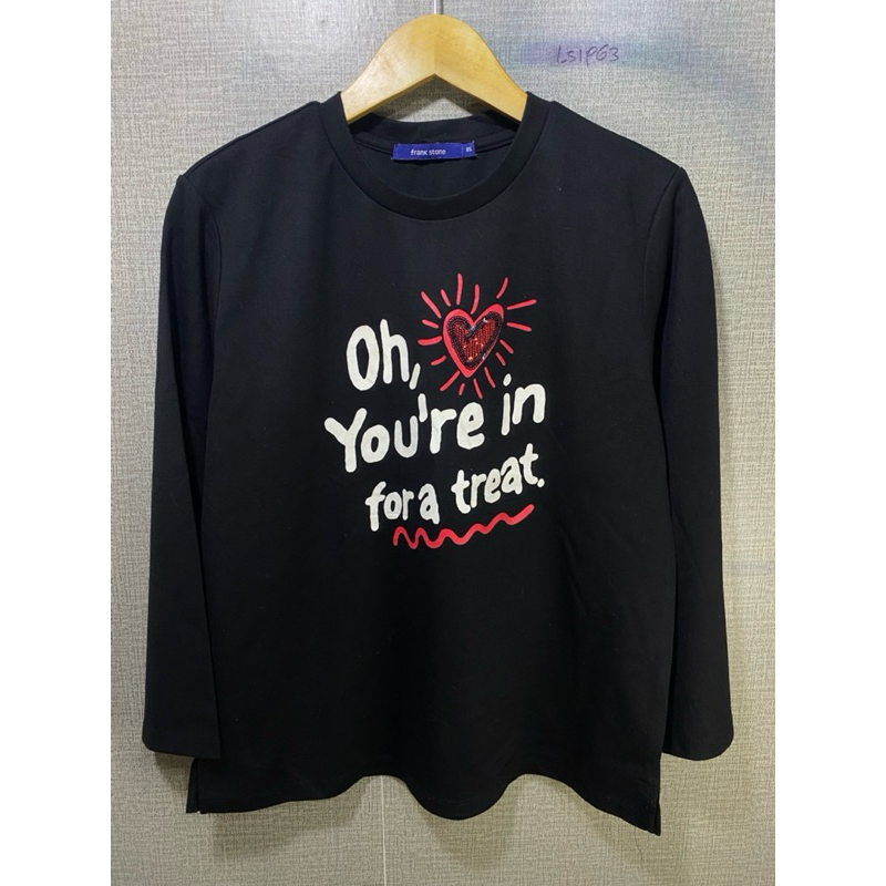 KAOS CAKEP FRANK STONE HITAM SIZE S