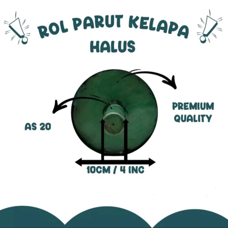 roll parut kelapa/ mata parut kelapa 4inch as 19mm, as 20mm halus