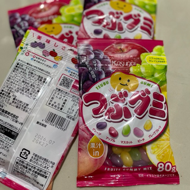 

Kasugai Tsubu Gumi Permen Rainbow Fruit Mix Japan