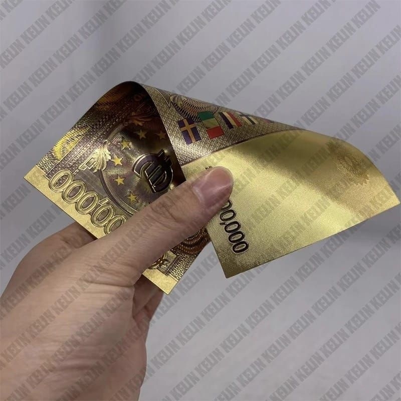 uang gold foil 1000000euro