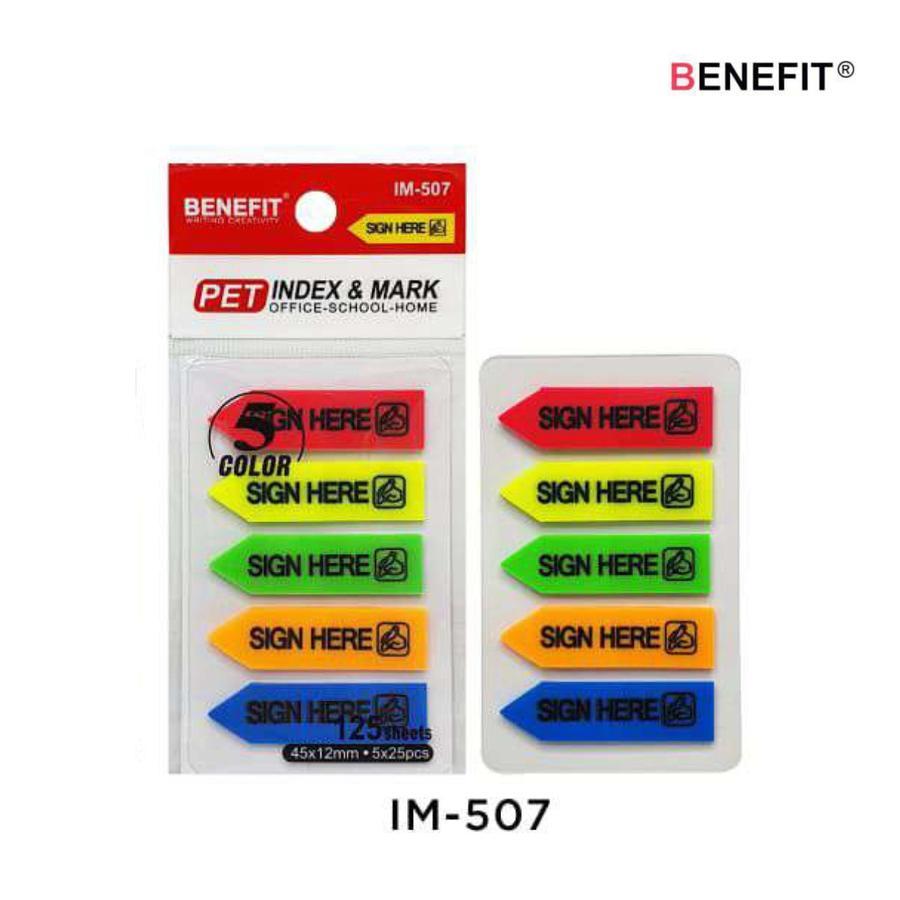 

INDEX SIGN HERE BENEFIT IM-507