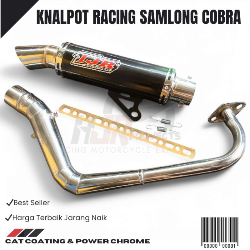 Knalpot SAMLONG IJR ORIGINAL inlet 45mm Beat Vario Mio Scoopy DLL
