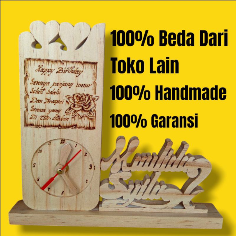 JAM KAYU CUSTOM JAM CUSTOM UKIR
