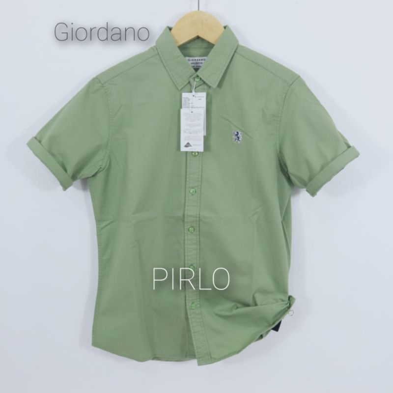 KEMEJA PRIA GIORDANO LENGAN PENDEK//KEMEJA PRIA KATUN TWILL