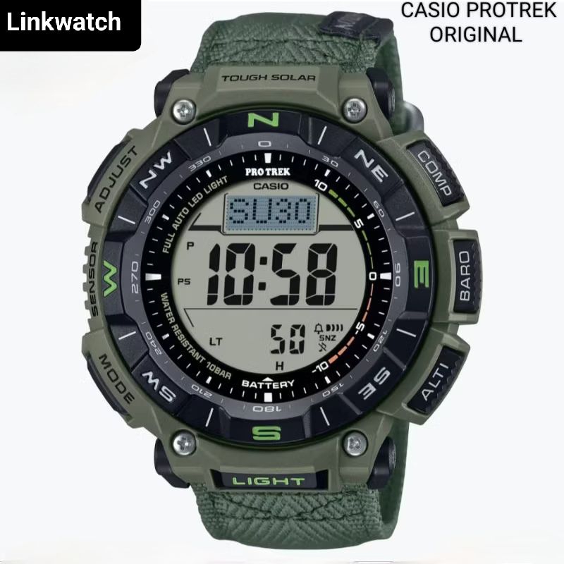 Casio PROTREK PRG-340B-3DR Jam Tangan Pria Digital Outdoor PRG340 PRG-340B-3 PRG340B