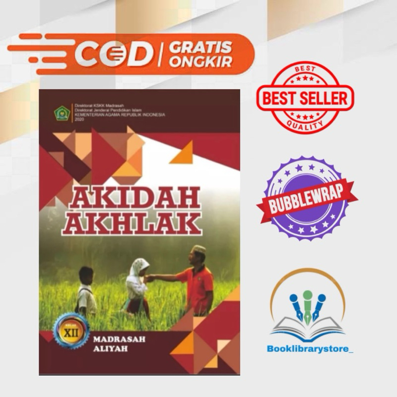 Buku Akidah Akhlak MA Kelas 12 KMA 2020