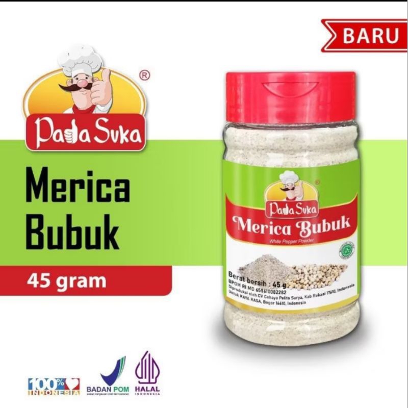 

Merica Bubuk PADA SUKA Kemasan Botol 45 Gram