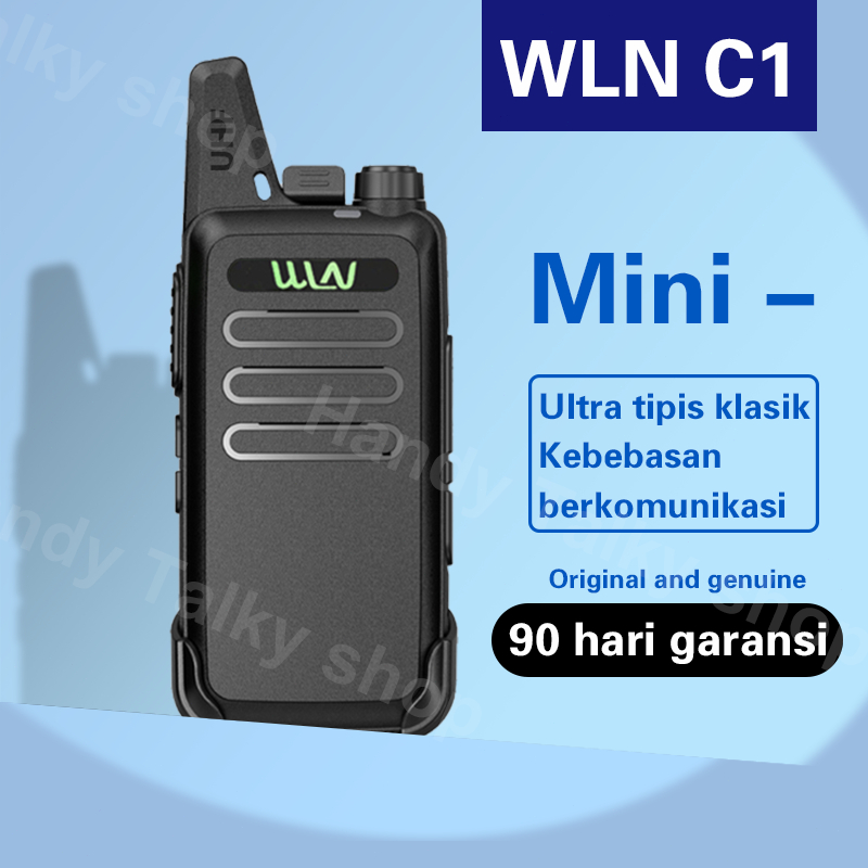 HT WLN Walkie Talkie Jarak Jauh 3-5km(Max) HT Wlan UHF 2 Units Handy Talky Waterproof Portable With