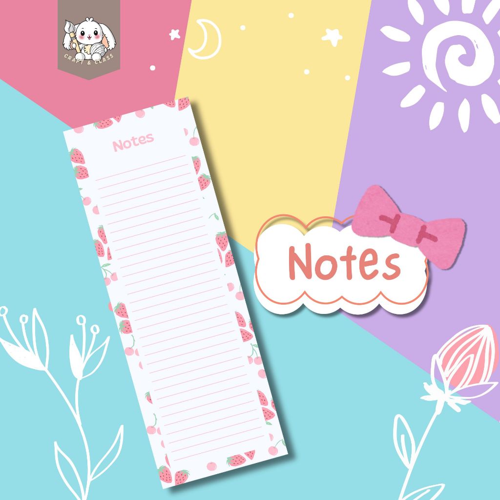 

Buku Catatan Mni / Notebook Mini Aesthetic-NOTES_UKURAN_7CMX20CM