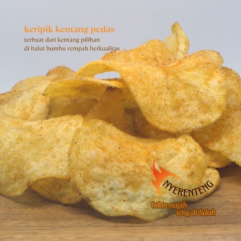 

Keripik Kentang renyah gurih - Keripik kentang original - keripik kentang pedas kriuk keripik tanpa bahan pengawet - kripik kentang