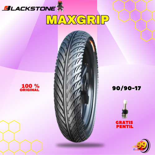 Ban Motor Bebek BLACKSTONE MAXGRIP 90/90 Ring 17 Tubeless