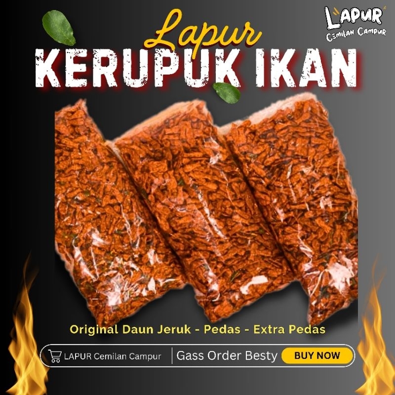 

Seblak Kering KERUPUK IKAN 1KG Pedas / Extra Pedas / Original