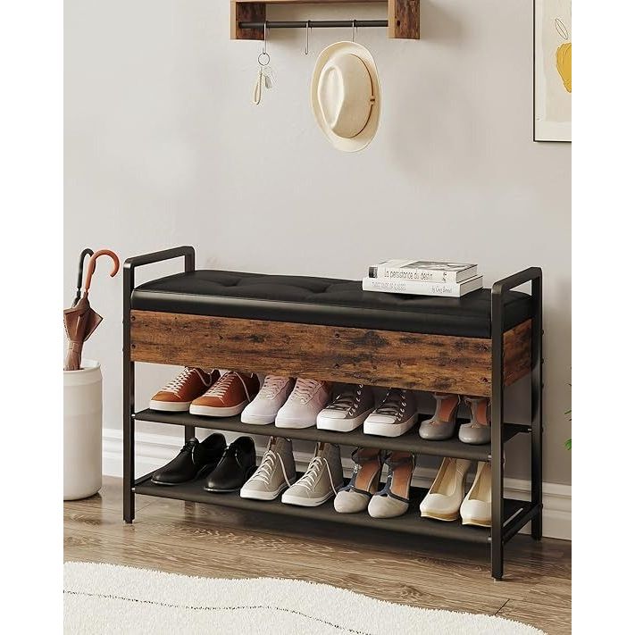 Rak Kayu Estetis Bisa Dikirim Ke [ Ciamis ] Lemari sepatu kayu minimalis | Furniture penyimpanan | R