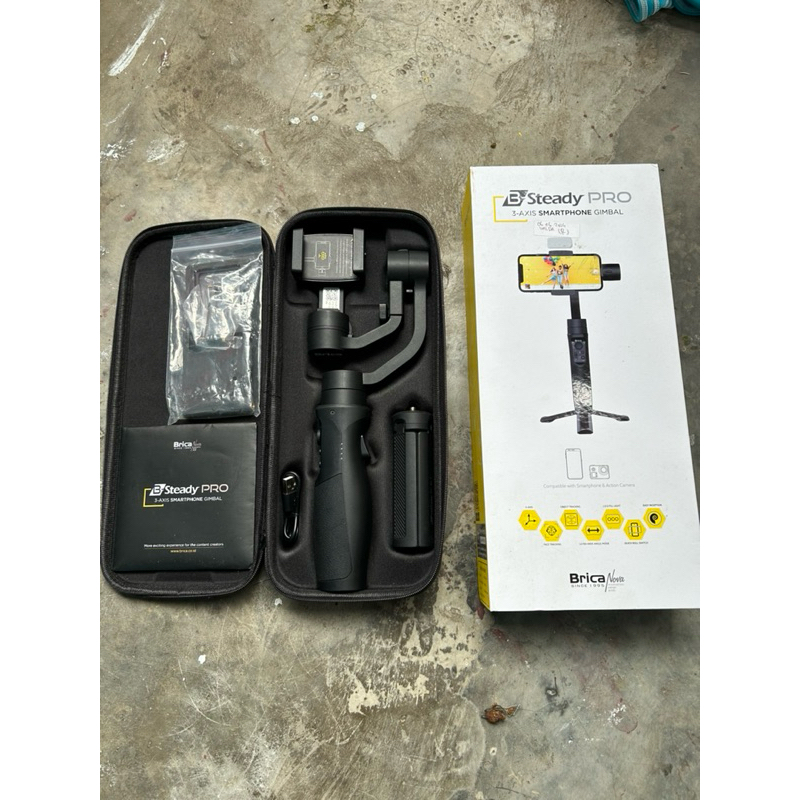 gimbal stabilizer BRICA B-Steady PRO BSP 2024 3Axis (bekas masih mulus no lecet2)