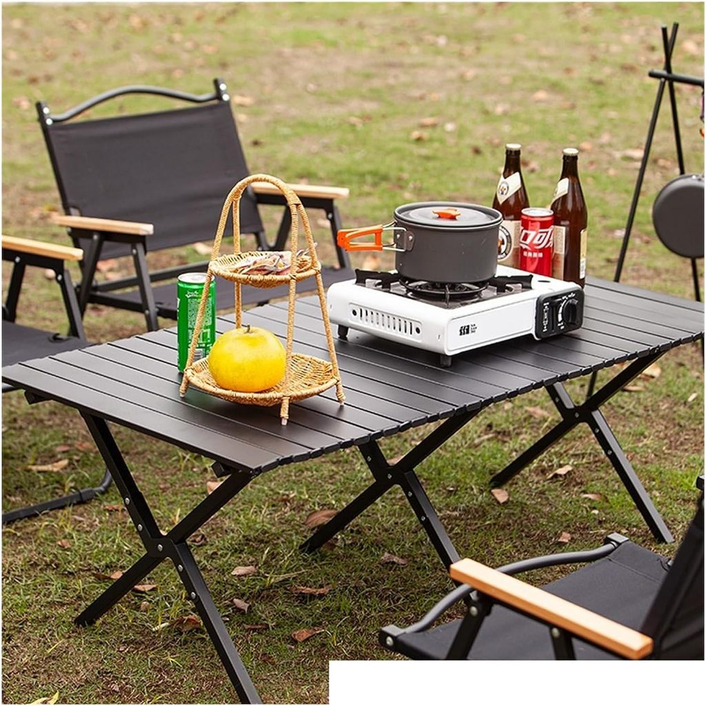 TaffSPORT Meja Lipat Portable Camping Table Foldable Carbon Steel - ST12 | Meja Lipat TaffSPORT | Ca