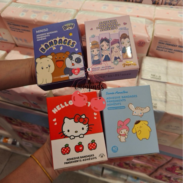 MINISO‼️Hansaplast Plester Luka / Adhesive Bandage Sanrio Character (1 Pack isi 40 pcs) Polar Bear /