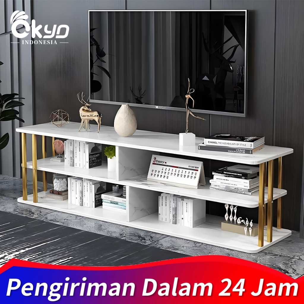 Rak TV / Meja TV Minimalis Modern Terbaru/ Lemari TV / Buffet TV /Marmer Ruang Tamu Minimalis Modern