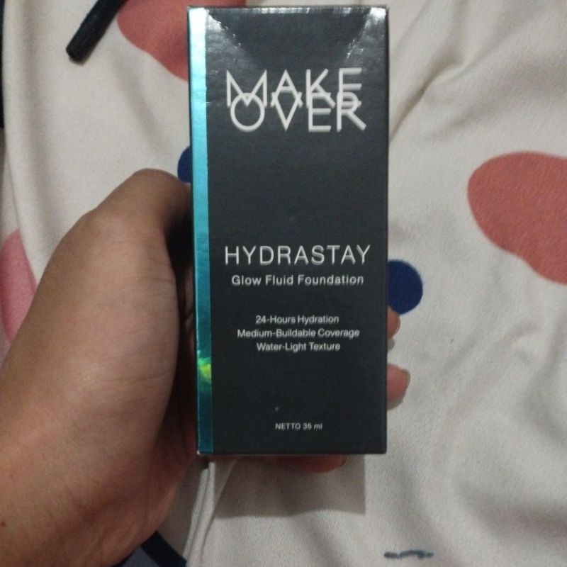 (LIMITED STOCK) MAKEOVER HYDRASTAY GLOW FLUID FOUNDATION SHADE W22 WARM IVORY