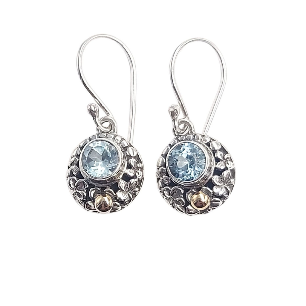 Anting Kecil Jepun Bulat dengan Emas e1776