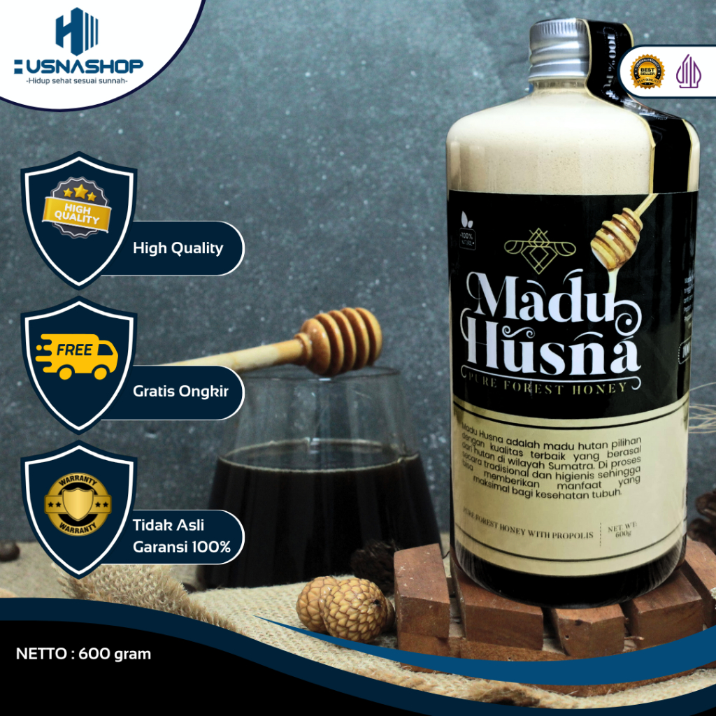 

Madu Hutan Asli - Madu Husna Pure Honey High quality Netto 600gram