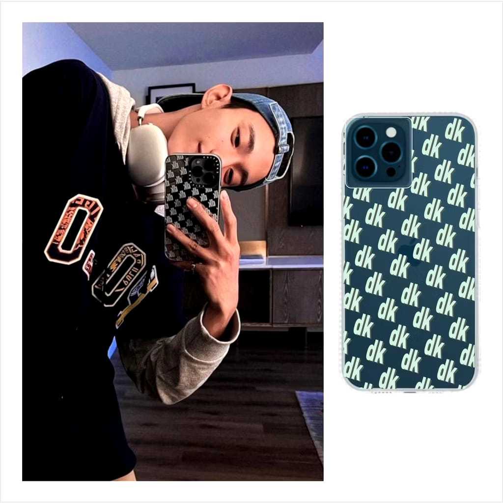 Seventeen DK Custom Transparent & Black Background Phone Case