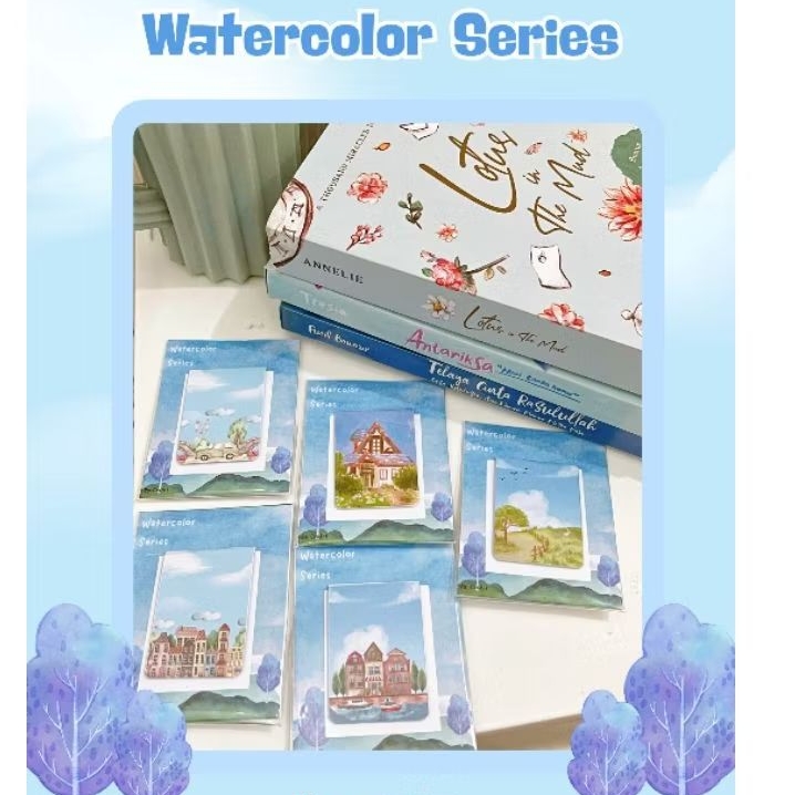 

Magnetic Bookmark | Pembatas Buku | Penanda buku | Watercolor series