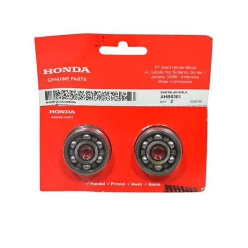 Bearing 6301 AHB6301 Grand Supra Karisma Satria FU Bearing Roda Depan Supra X  125  / FI ,Blade,GL ,