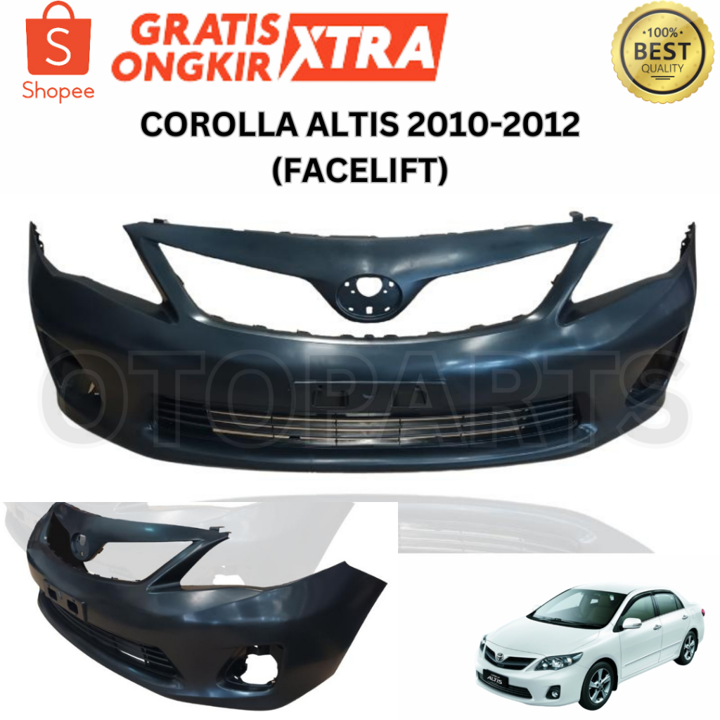 BUMPER BEMPER DEPAN COROLLA ALTIS FACELIFT 2010 2011 2012 BARU OEM IMPORT
