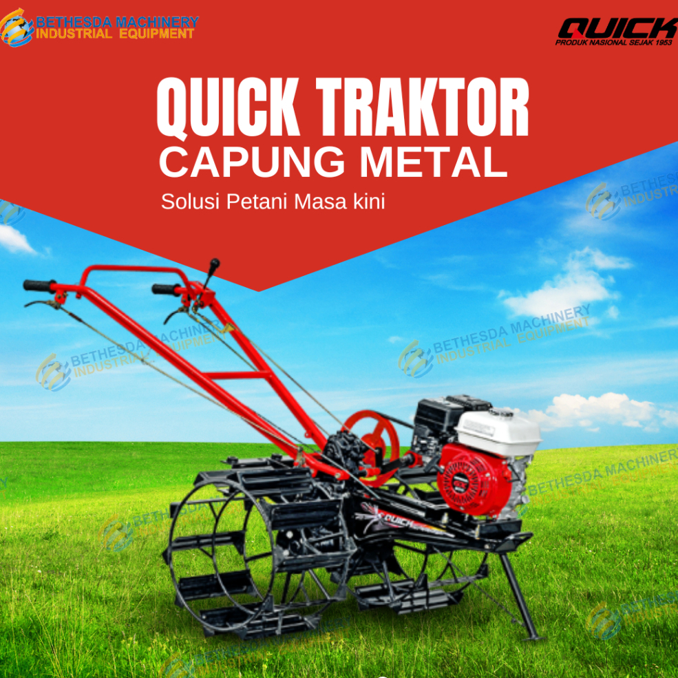 Traktor QUICK Capung with Engine Gasoline HONDA GX-200 THL